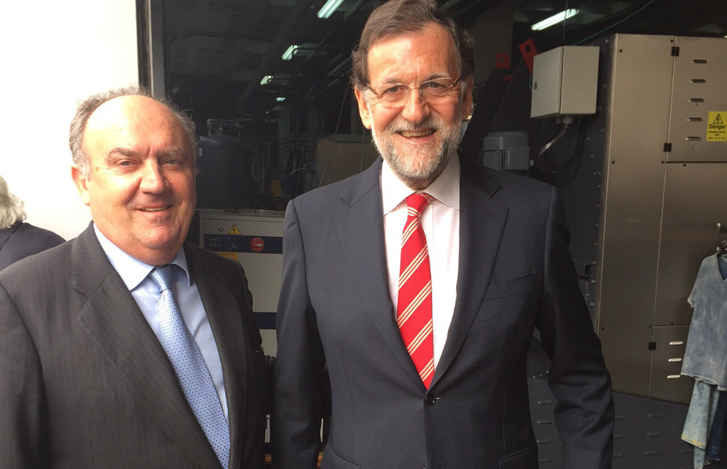 Santiago Salvador, presidente de FEPEVAL, junto al presidente del gobierno español Mariano Rajoy