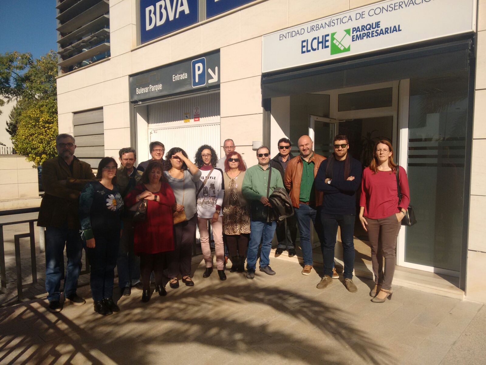 Visita del alumnado del Curso de Dirección y Gestión de Parques Empresariales a Elche Parque Empresarial.