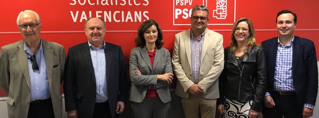 Representantes de CEDAES, FEPEVAL y FEPEMUR analizan con la portavoz socialista de Industria, Ana Botella, las necesidades de las áreas empresariales