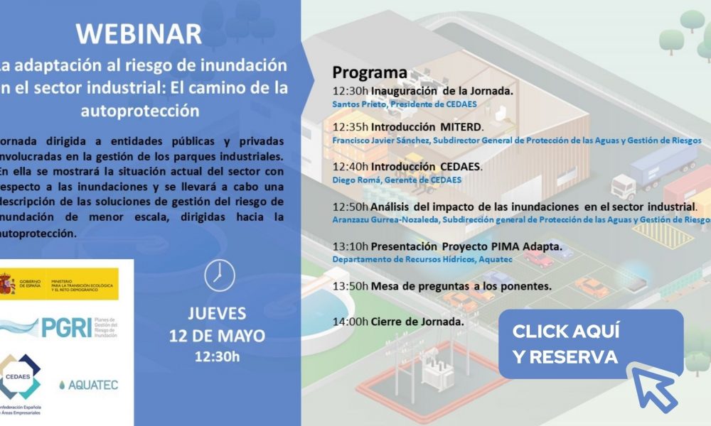 WEBINAR CEDAES: La adaptación al riesgo de inundación en el sector industrial: El camino de la autoprotección