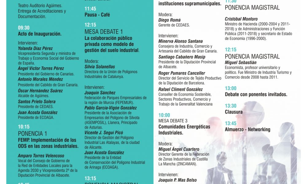 Programa del 5º Congreso Nacional de Áreas Empresariales de CEDAES