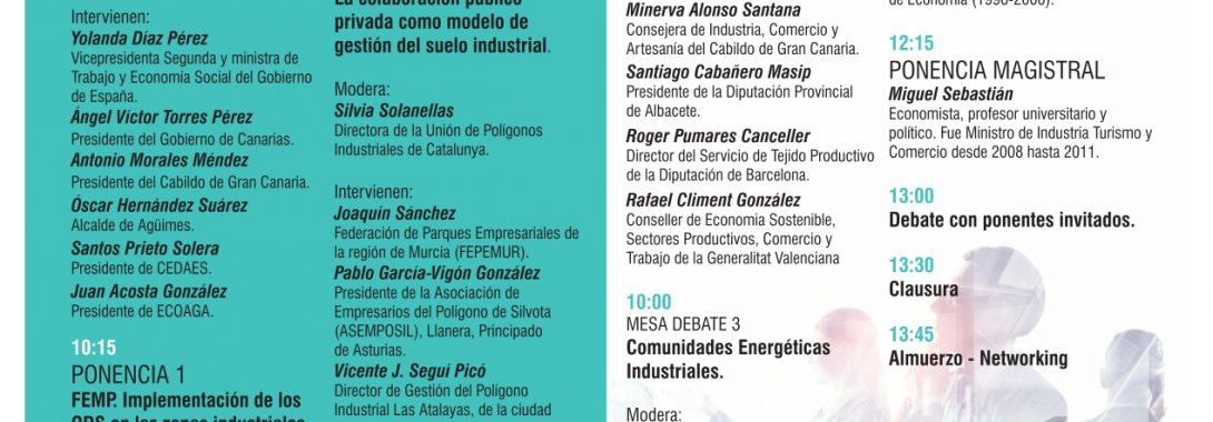 Programa del 5º Congreso Nacional de Áreas Empresariales de CEDAES