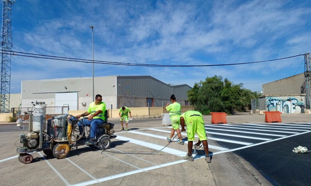 Finalitzen les obres de construcció del pàrquing per a vehicles pesats al Polígon El Collet