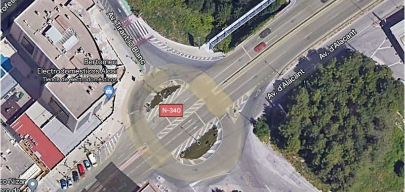 Es construirà un pas inferior per a vianants i ciclistes en la rotonda nord d’Alcoi