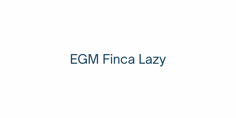 EGM Finca Lazy
