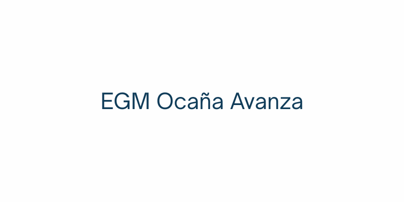 EGM Ocaña Avanza