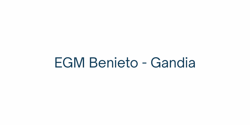 EGM Benieto – Gandia